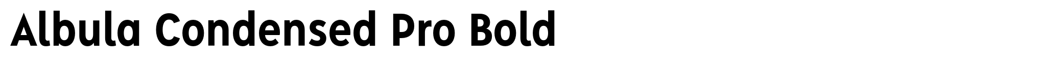 Albula Condensed Pro Bold image